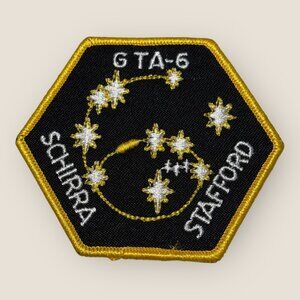 Gemini 6 Space Mission Embroidered Patch Schirra Stafford Space Collectible